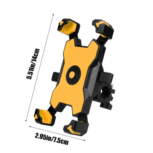 Motorcycle Phone Mount Metal Lock Handlebar Clamp 1 2