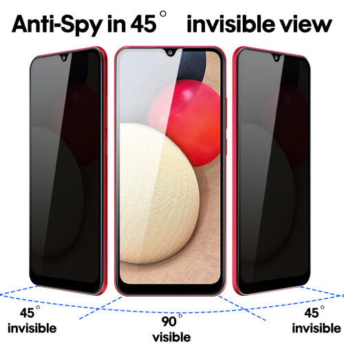 Προστατευτικό οθόνης AggXpf2Pack για το Galaxy A23 5G6.6", σκούρο γυαλί προστασίας οθόνης με 1