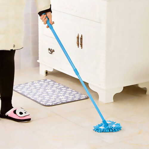 Willstar Telescopic Mini Microfiber Mop, 180 Rotatable, Adjustable Triangle Dust Mop, Extendable Handle for Home, Kitchen, Bathroom, Floor, Wall, 1