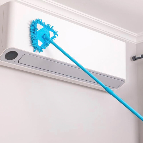 Willstar Telescopic Mini Microfiber Mop, 180 Rotatable, Adjustable Triangle Dust Mop, Extendable Handle for Home, Kitchen, Bathroom, Floor, Wall, 2