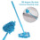 Willstar Telescopic Mini Microfiber Mop, 180 Rotatable, Adjustable Triangle Dust Mop, Extendable Handle for Home, Kitchen, Bathroom, Floor, Wall, 4