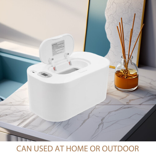 Portable White Wipe Heater for Home Use with Built-in Display 1