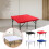 Square Elastic Table Cover, 34x34", Stretchable Polyester, Machine Washable – Compatible with Square Tables 7