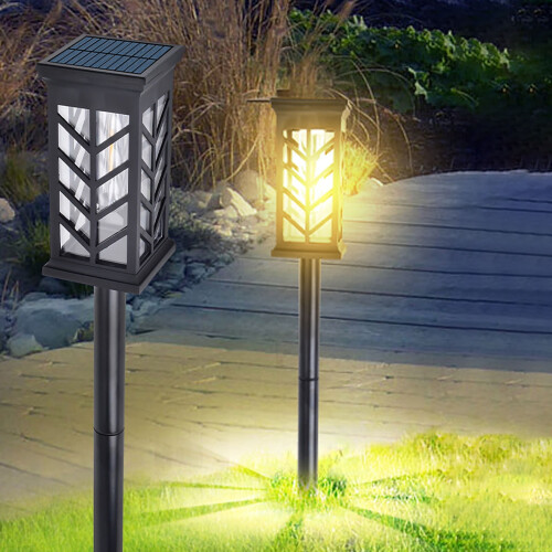 Solar Pathway Lights Weatherproof Dusk-to-Dawn 12 Pack 2