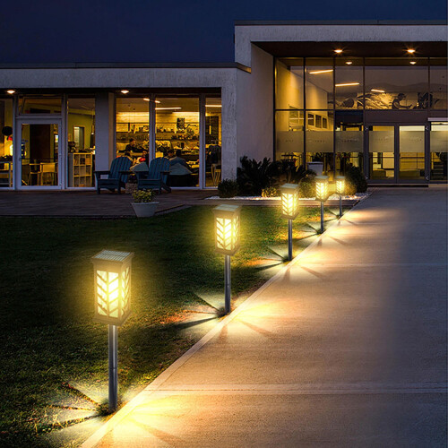 Solar Pathway Lights Weatherproof Dusk-to-Dawn 12 Pack 1