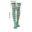 Chaussettes rayées montantes pour la Saint-Patrick, motif trèfle vert1 3