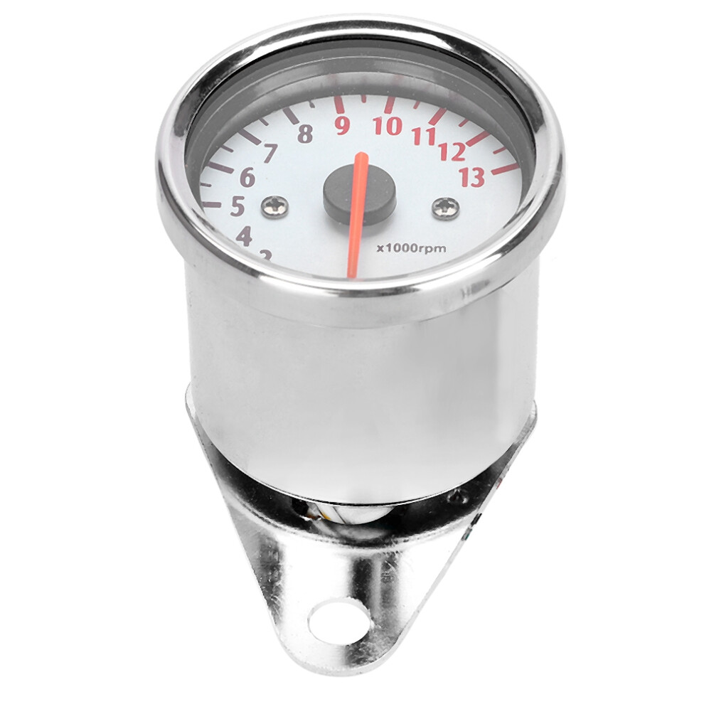 Dc 12V Universal Motorcycle Led Tachometer 13000Rpm, Aluminum, 65Mm 9441390830821