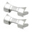 για 2 τεμάχια Premium Καμπυλωτό Άκρο 19mm / 20mm / 21mm / 4