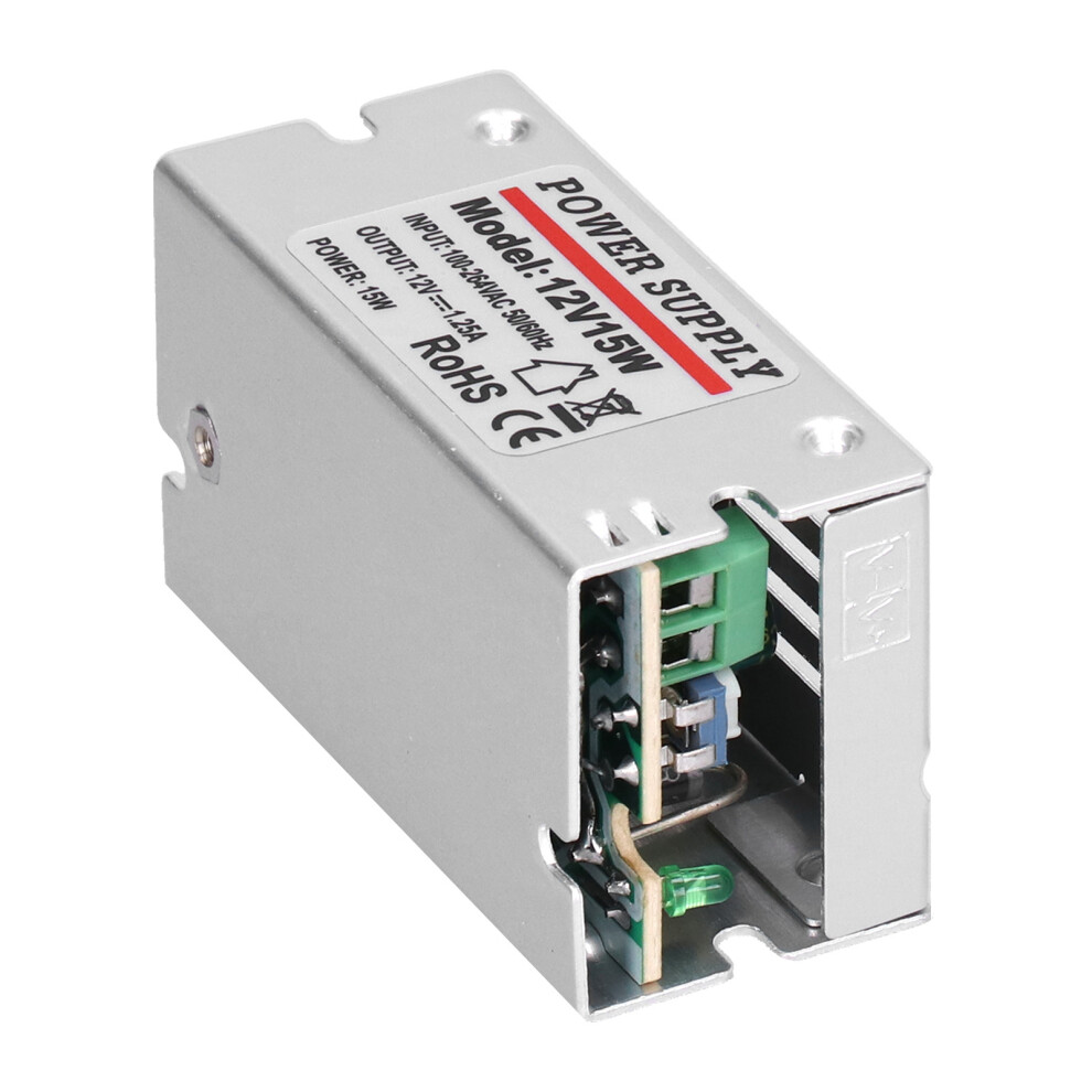Yyâ15Â12 15W 12V 1.25A Aluminum Alloy Switching Power Supply, Compact 70X40x33mm 9441390831392