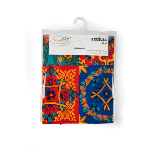 Excelsa Trinacria 100% Cotton Table Runner 140 x 45 cm 2