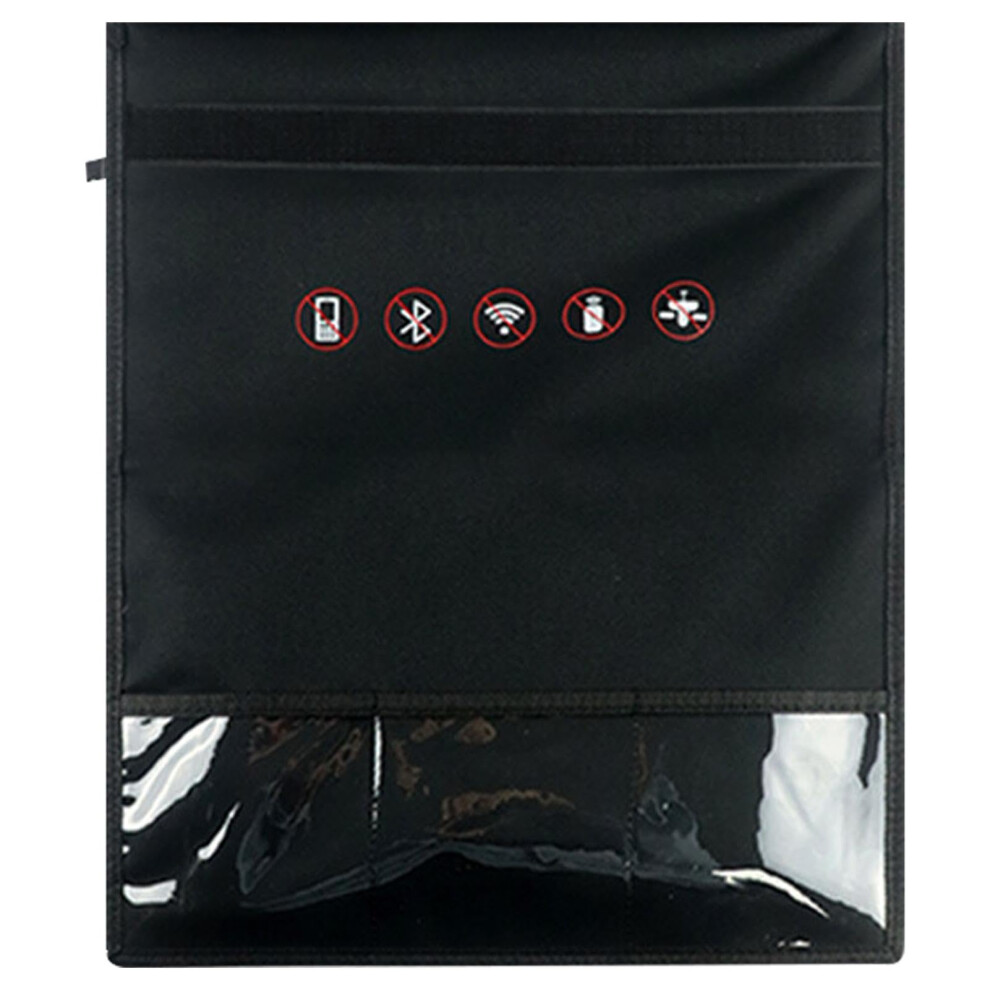 Signal Blocking Faraday Bag For Cell Phone And Key Fob, Rfid Protection Pouch With Transparent Pocket 9330225055587