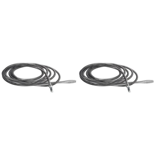 2pcs 5 Meter Electric Drill Drain Dredging Spring Sink Pipe Sewer Dredging Tool Set for Kitchen Bathroom Plumbing