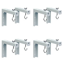 8Pcs Projector Curtain Hanger Projector Screen L-Bracket Mounting Hanger Holder Adjustable Extension Mount Stand