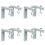 8Pcs Projector Curtain Hanger Projector Screen L-Bracket Mounting Hanger Holder Adjustable Extension Mount Stand 1
