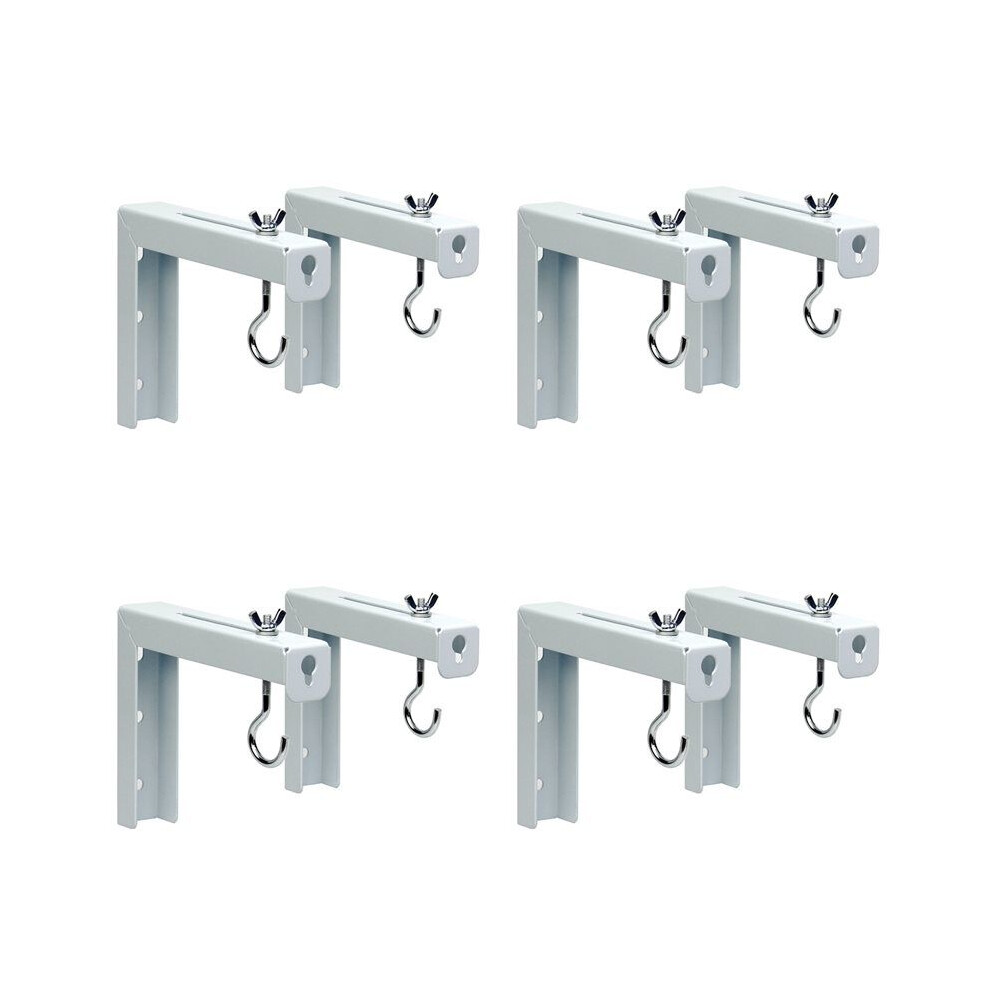 8Pcs Projector Curtain Hanger Projector Screen L-Bracket Mounting Hanger Holder Adjustable Extension Mount Stand 6031995469828
