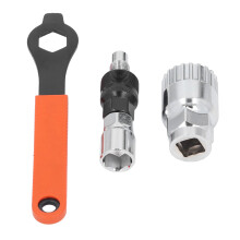 Cycling Crank Extractor Arm Remover Kit 3-Piece 16mm Wrench Steel