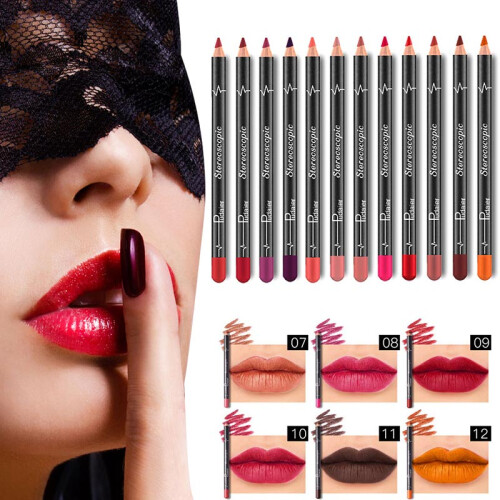 12Pcs Waterproof Matte Lipstick Pen Set
