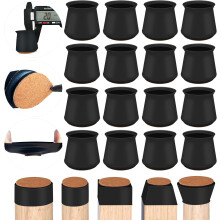 Protetores de piso para móveis, protetores de feltro para pés de cadeiras, ideais para todos os tipos de pisos rígidos, capas de silicone para