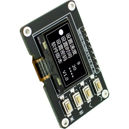 2X Tela OLED de 0,96 Polegadas, Módulo de Tela 12864 Branco com Matriz, 4 Interfaces de Teclas, Teclado IIC SSD1315 Branco 2
