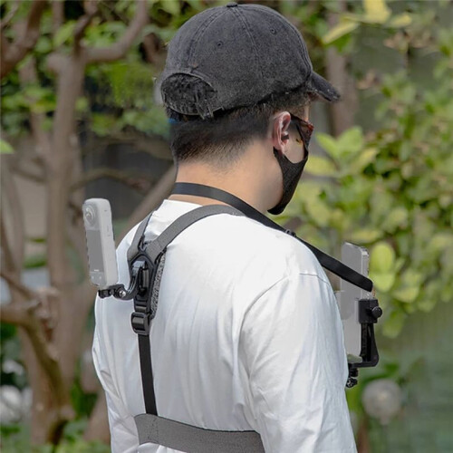 Adjustable Chest Mount Harness Strap for   Action Camera Accessories Combo D