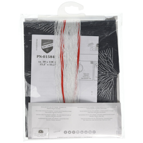 Vervaco Printed Table Runner Christmas Trees, Assorted 1