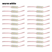40pcs SMD LED Module Lighting IP67 Waterproof 3 LED Back Lights DC12V 1.5W Mirror Light Led Module Warm White