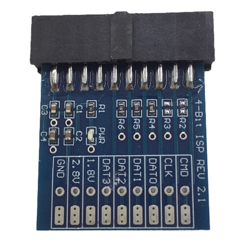 2X New Adapter JTAG , ISP 4-BIT ISP REV 2.1 for Easy Jtag  Box / ESAYJTAG Tool 1