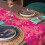 Sara Miller London Chelsea Table Runner, Pink 4
