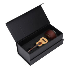 Guitar Music Box Musical Gift - Metal, ABS & Basswood, 5.1 inch