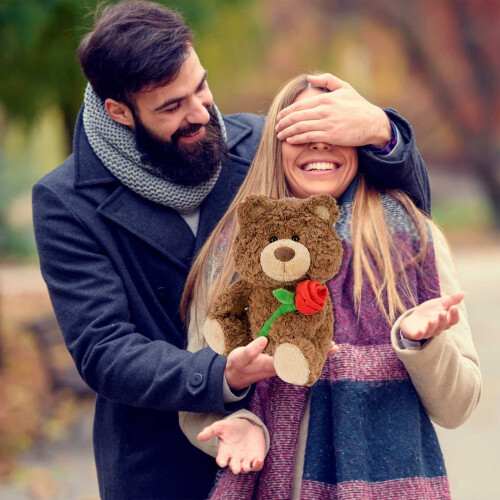 Rose Bear Teddy Toy for Valentine's Day Gift 2