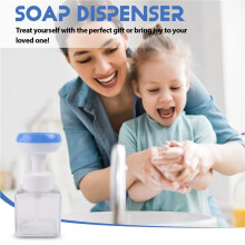 Foaming Hand Soap Foaming Soap Dispenser 2pcs 250ml Cute Cat Paws Flower Shape Foam Soap Pump Bottles Empty