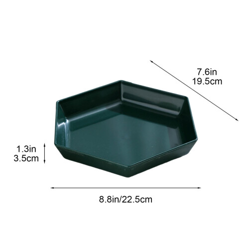 Bandeja hexagonal para servir Eolstice, 22,5 cm 2