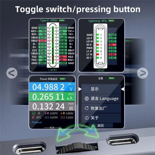 QIANLI IBridge A3 Phone Tail Plug Detector Support and Type-C Interface Devices for    XM 2