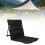 Lightweight Beach Floor Chair with Adjustable Back, 37x39x42cm, Black 1