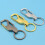 Men's Simple Metal Keychain Black 2