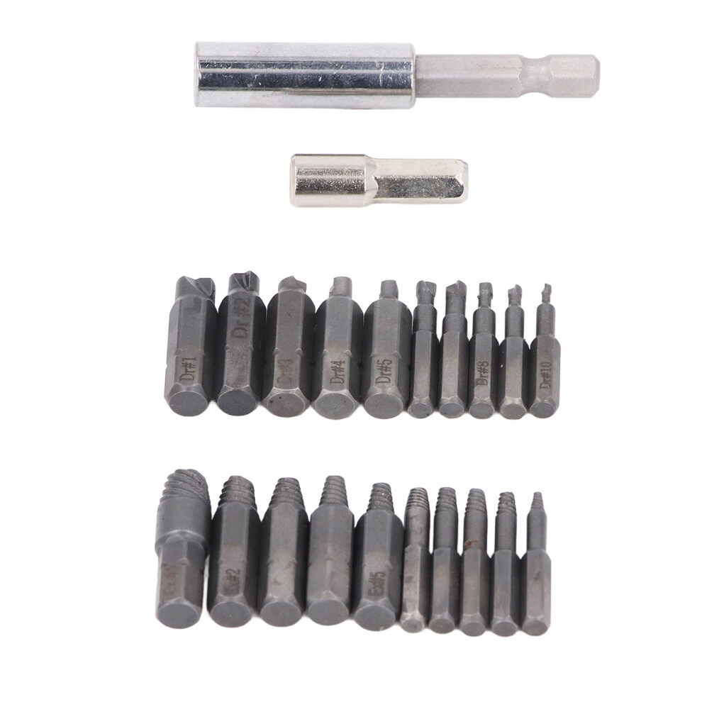 22Pcs High Speed Steel Broken Bolt Remover Kit For Automotive & Mechanical Repairs 8321390835365