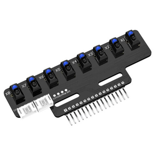 2PCS 8 Channel High Precision Electronic Infrared  Tracking Sensor Module Support Automatic Calibration A 1