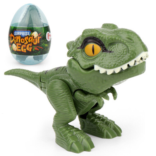 (Green) Movable Dinosaur Toy - Biting T-Rex Egg (50 chars)