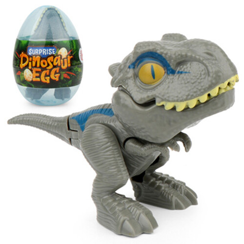 (Gray) Movable Dinosaur Toy - Biting T-Rex Egg (50 chars)
