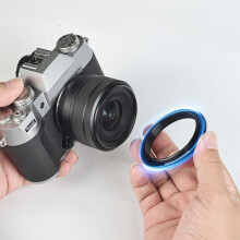 52mm Lens Hood with Bayonet Adapter Caliber Square Light Shield for /// 52mm Lens Sunshade Silver