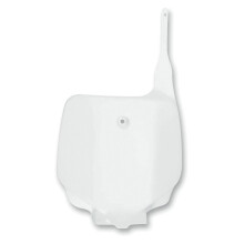 Front Number Plate White 20012013, Lightweight Durable Plastic for Kawasaki KX85 Dirt Bike