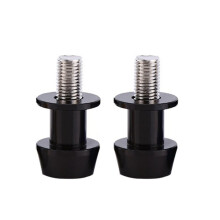 6Pcs M6 X1.5 Motorcycle Cnc Swing Arm Sliders Spools Stand Screw for Fz01 Fz03 Fz09 Fz10 Yzf R1 R3 (Black)