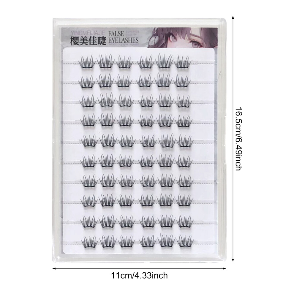 Roc-Electron (10 Rows And 80 Clusters) Fluffy Diy Eyelash Clusters For Girls Night Out