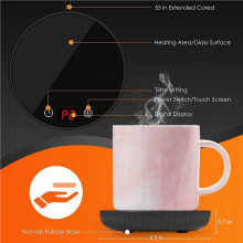 3X Kaarsenwarmer/Koffiewarmer, 8 Uur Automatische Uitschakeling, 1-12 Uur Timer voor Kaarsenwas, 2 Temperatuurinstellingen, 122/140, Zwarte
