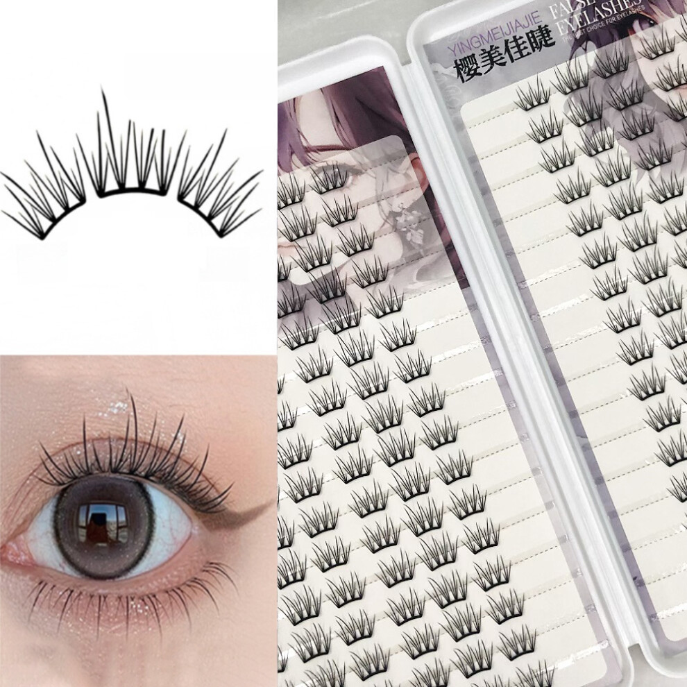 Roc-Electron (32 Rows And 256 Clusters) Fluffy Diy Eyelash Clusters For Girls Night Out