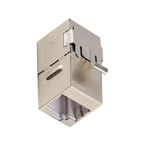 10PCS Pass Through Gigabit Ethernet Cat6a RJ45 T568B Jacks Toolless Network Modules Shielded LAN Connector Socket 2
