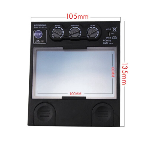 2X Welding Lens Solar Automatic LCD Dimming Welding Helmet Filter Goggles Welding Lens Panel Replacement Filter 2