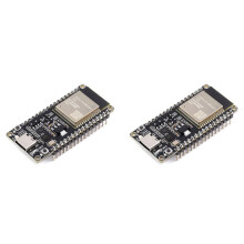2X ESP32-C6 Utvecklingskort WiFi6 5 Zigbee-Tråd 160MHz Enkelkärnig Processor ESP32-C6-WROOM-1-N8 Modul(B)