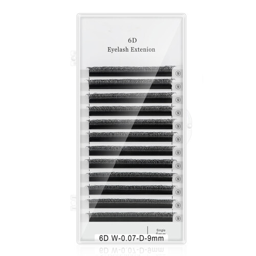 (15mm) 6D W-Shaped False Eyelashes, Thick & Reusable