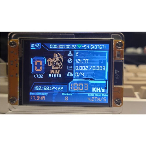 10X NMiner NerdMiner V2 Hashrate 1000KH/S ESP32 2,8 Polegadas  Display Criptomoeda Solo Loteria Bitcoin ESP32-2432S028R DROOM 2